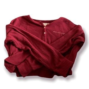 hollister hilly hicks red sweater